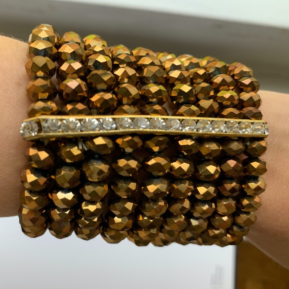 One Piece Stacked Beaded Bracelet